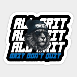 Detroit Lions – All Grit, No Quit Edition Sticker